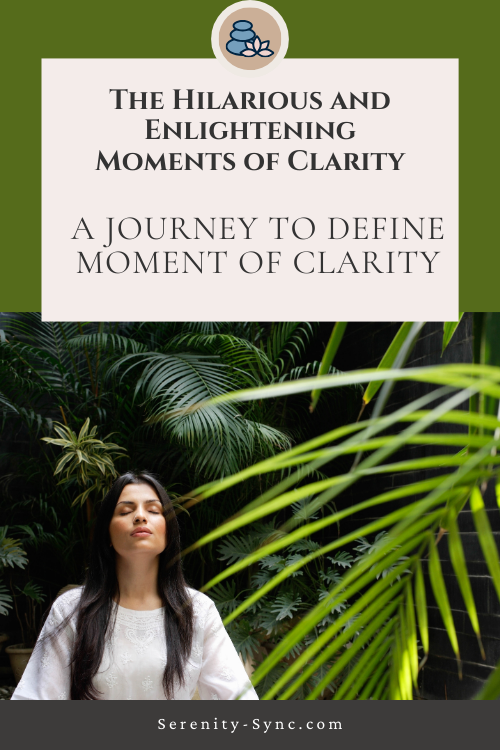 woman finding clarity in the middle of the nature