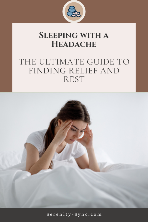 how to sleep with a headache
